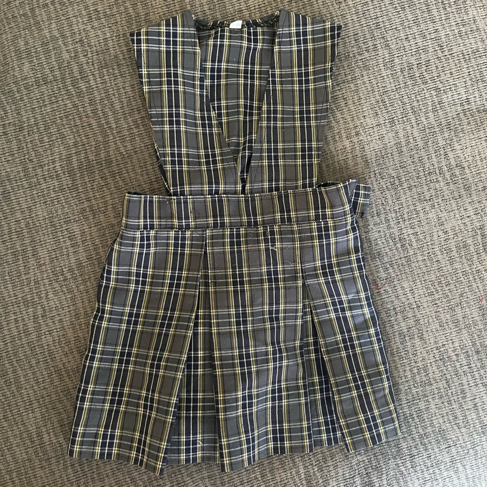 Toddlers Size 2 Plaid Sleeveless Uniform Dress GREAT QUALITY